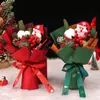 Ramo de Regalo de Navidad Producto Terminado Muñeco Creativo de Papá Noel para Niños Nochebuena Decoración Navideña Realista