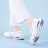Em estoque 2026 novo modelo de sapatos de enfermagem, respiráveis, sola macia, amortecimento a ar, sola grossa, antiderrapantes, sapatos de trabalho médicos, dropshipping transfronteiriço disponível