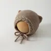 Nuevo Gorro de Lana para Bebé Otoño e Invierno Suéter Tejido Protección para las Orejas Cálido Engrosado para Bebés Niños y Niñas