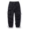 Comercio Exterior Transfronterizo Nuevos Pantalones Cargo Multibolsillos para Hombre Juvenil al Aire Libre Color Sólido Casual Simples Leggings Diarios Pantalones Casuales