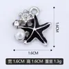 Pode Ser Misturado em Lote DIY Pérola Cravejada de Diamante Estrela do Mar Pulseira Pendente Única Pingente de Colar Acessórios de Pingente Venda Direta de Fábrica Transfronteiriça