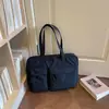 Bolsa Tote de Ombro de Grande Capacidade, Bolsa de Armazenamento Portátil, Bolsa para Computador de Trabalho para o Dia a Dia, Pasta para Viagem de Negócios, Bolsa de Lona para Computador