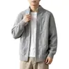 Nuevo Estilo Old Money Marca de Moda Urbana Cárdigan de Punto Trenzado con Cuello Alto y Cremallera Doble Suéter de Manga Larga para Hombre