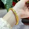 El Niño Demonio de Nezha Viene al Mundo Pulsera Anillo Gan Kun para Hombres y Mujeres Mismo Estilo Pareja Chapado en Oro Pulsera Guofeng Decoración Vintage