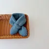 Bufanda Infantil Otoño e Invierno Estilo Coreano Color Caramelo Bufanda para Cuello para Hombres y Mujeres Bebé Caliente Bufanda de Lana Tejida Cruzada para el Cuello