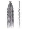 Peluca de Rastas Africanas Largas y Rizadas Transfronteriza 24 pulgadas Rastas de Fieltro Extensiones de Cabello Tejidas a Mano Rastas Locs Peluca Rizada