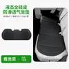 Cojín para asiento de coche transfronterizo nuevo para todas las estaciones, con diseño perforado transpirable y cuero de silicona líquida para uso en otoño e invierno.
