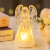 Ángel Pequeño Luminoso LED Nuevo Transfronterizo Adornos de Ángel de Cristal Acrílico Decoración Navideña Ángel Luz Nocturna