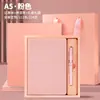 Set de regalo de cuaderno de negocios personalizable con impresión de logotipo, bloc de notas engrosado, cuaderno encuadernado en piel, libro de registro de reuniones