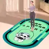 Cuerda de Saltar Fitness Alfombrilla Insonorizada Amortiguadora de Impactos Alfombrilla de Entrenamiento de Barro de Diatomeas Alfombrilla de Yoga Interior para el Hogar Antideslizante Silenciosa Alfombrilla Ovalada para el Suelo