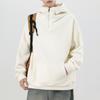Sudadera de Forro Polar para Hombre Otoño e Invierno Nueva Americana Pesada Holgada Sudadera con Capucha Chaqueta de Terciopelo Doble Cara Forro de Chaqueta para Hombre