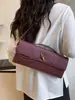 2026 Bolso Cruzado Tejido Transfronterizo Nuevo Tipo Baguette con Textura Vintage, Bolso de Mano Simple y Lujoso para Mujer, Bolso de Hombro
