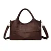 Bolso de mano estilo europeo y americano, bolso cruzado simple, bolso tote, diseño casual con patrón de piedra, versátil, bolso de hombro de gran capacidad para mujer, moderno