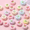 Mini Pastel de Cereza Juguetes de Comida Hecho a Mano DIY Accesorios de Pegamento de Crema Piezas Pequeñas de Resina Materiales para Joyería Venta al por Mayor Transfronterizo