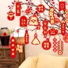 Adornos colgantes Daji de apertura, pequeños adornos colgantes rojos, nuevos suministros para arreglos de tiendas, celebraciones de aniversarios y festivales.