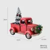 Navidad Transfronteriza Creativa de Gama Alta Santo Retro Coche de Hierro Adornos para Escritorio del Hogar Decoraciones Navideñas Regalos de Navidad