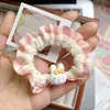 Diadema de encaje con diseño de conejito Miffy, scrunchie dulce y lindo para coleta con alta elasticidad