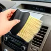 Cepillo para Eliminar el Polvo de las Rejillas del Aire Acondicionado, Cepillo para Rejillas del Aire Acondicionado del Coche, Cepillo de Cerdas Suaves para Limpiar Detalles y Ranuras del Interior del Coche
