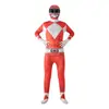 Nova Série Power Rangers Macacão Peça Única Halloween Tiranossauro Rex Tigre Branco Cos Cosplay Fantasia Transfronteiriço
