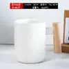 Caneca Cerâmica Ins com Cabo e Tampa de Madeira, Colher, Copo d'Água Artístico para Casal, Copo de Leite, Caneca de Café, Logo Personalizado, Uso Doméstico