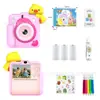 Nova Câmera de Impressão Instantânea Infantil Transfronteiriça Alta Definição Câmera Dupla Foto e Vídeo Jogo Impressão Meio Colorida Brinquedo