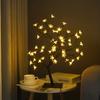Nova Luz Colorida Transfronteiriça Árvore de Luz LED Flor de Cerejeira Luz de Árvore Flor Rosa Folha de Bordo Flor de Fibra Óptica Decoração Presente Luz Noturna