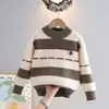 Suéter para Niños Niños 2025 Otoño e Invierno Nuevo Estilo Niños Medianos Ropa de Punto Ropa para Niños Suéter para Niños