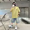 Camiseta de Verano para Niños Manga Corta 2026 Nuevo Estilo Verano Infantil Manga Media Estilo Fresco Camiseta de Verano para Niños Moderna Venta al por Mayor