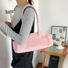 Bolsa de Gelatina Transparente Retro Francesa Feminina 2026 Nova Moda Grande Capacidade Versátil Bolsa de Ombro Bolsa de Mão Bolsa Baguete
