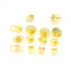Tapones para Orejas Chapados en Cobre, Tapones de Aretes de Oro de 18K, Anticaída, Aretes Fijos, Antideslizantes, Anticaída, Accesorios para Orejas de Nariz de Cerdo A55C