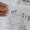 Bolsas de Embalaje con Cierre de Cremallera de PVC Profesional, Bolsas Transparentes Escarchadas Personalizables con Logo Personalizable para Almacenamiento de Joyería y Collares