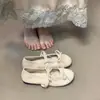 Versión de Piel de Oveja~Zapatos Planos de Ballet con Lazo Plano de Cuero Genuino para Mujer, Zapatos de Noche Mary Jane Retro Franceses