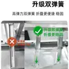 Mesa plegable rectangular portátil simple de acero inoxidable para el hogar, mesa larga para exteriores, puesto de mercado nocturno, mesa de comedor para barbacoa