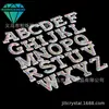 Pegatinas de Letras de Perla de Colores Personalizadas de Fábrica, Pegatinas de Diamantes Calientes, 26 Letras, Pegatinas de Pedrería, Autoadhesivas, Pegamento Termofusible, Pegatinas de Diamantes