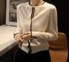 Zwi665080Ag Outono e Inverno 48/2 Fio Yangzi Malha 16 Gauge Imitação de Lã Suéter Cardigan Top para Mulheres 2026