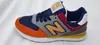 Nuevas Zapatillas 574 Tendencia para Hombre Transpirables Casuales Estilo Coreano Más Fáciles de Combinar Cuadros Casual Ligeras Zapatos para Mujer Venta al por Mayor