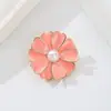 Broche de Perla y Flor Fresca Pétalos Rosas Pin Versátil Accesorio para Traje de Verano Abrigo Corsage Accesorio DIY
