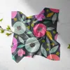 Bufanda de seda con patrón de impresión personalizado, logotipo de empresa para dibujar a mano para niños, bufanda cuadrada de seda, regalo, bufanda personalizada, bufanda, bufanda