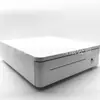 Caja de efectivo 330 blanco grano de arena 4B4C esquina redonda caja de efectivo de moda 4 tres compartimentos caja de efectivo