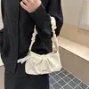 Bolso Nube Fruncido Francés para Mujer 2026 Nuevo Bolso de Hombro Único Cruzado de Terciopelo Diseño de Nicho de Alta Gama Bolso de Axila