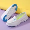 Sapatos de Enfermagem Spot Couro Genuíno Feminino Outono e Inverno Solado Macio Respirável Planos Antiderrapantes Hospitalares Com Veludo Extra Sapatos de Trabalho Dropshipping