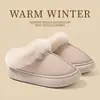 Novas pantufas unissex para outono e inverno de 2026, forradas com fleece espesso, solado espesso, quentes e antiderrapantes, para uso interno e externo, com design de bico fechado, adequadas para uso tanto interno quanto externo