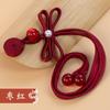 Hebilla de placa de una palabra de cola larga clase A de Hengmeihe, hebilla hecha a mano de cheongsam con libélula de cuentas de jade, accesorios decorativos étnicos de la dinastía Han