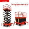 Plataforma de elevação hidráulica de tração 6 metros 8 metros de elevador de quatro rodas veículo de trabalho aéreo móvel Scissor elevador