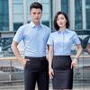 Roupas de trabalho camisa branca de manga curta bordado logotipo empresa profissional masculina e feminina manga comprida ferramental camisa formal verão