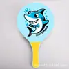 Design Novo da Fábrica de Origem, Elemento Inovador com Tema de Tubarão, Raquete de Praia Esportiva, Padrão de Exportação, Raquete de Madeira
