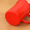 Procesamiento taza de esmalte personalizada de moda oreja única borde rizado taza gruesa mueble desayuno leche cerveza taza de esmalte