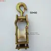 Polea de Arrastre de Línea Eléctrica de 2 Toneladas con Nylon Plegado Reforzado, Polea de Doble Propósito para Colgar, Herramienta de Electricista para Arrastrar Cables, Polea de Elevación