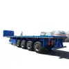 Exportación Transfronteriza Remolque Plano Multifuncional de 13 m Remolque Plano 666 cm 1332 cm Remolque Plano para Transporte de Contenedores