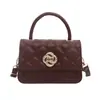 Bolso de cadena pequeño estilo Chanel con rombos para mujer 2026 nuevo, moderno, a la moda, versátil, de un solo hombro, cruzado, bolso de mano, bolso cuadrado pequeño